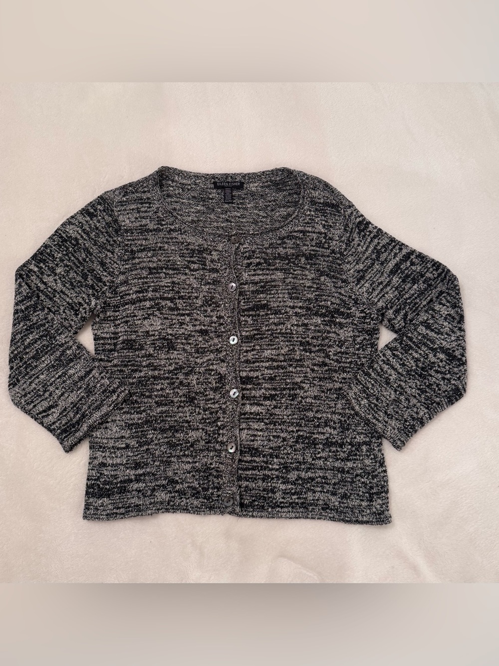 Eileen Fisher Marled Silk Cardigan, MP